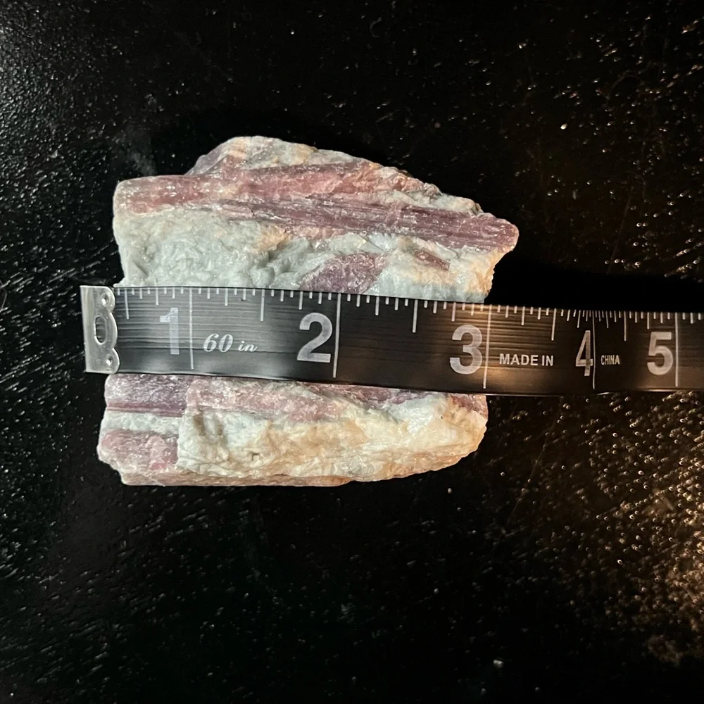 Pink Tourmaline in Quartz Raw Crystal